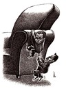 Cartoon: struggle for power (small) by Medi Belortaja tagged power,chair,heads,politicians,elections
