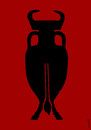 Cartoon: bull cup (small) by Medi Belortaja tagged bull,cup,euro,2012,spain,soccer,team,football,fussball,championship,champion,ukraine
