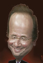 Cartoon: francois hollande (small) by Medi Belortaja tagged francois,hollande,president,france