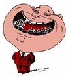 Cartoon: inside my mouth (small) by Medi Belortaja tagged mouth smile table meeting head chief