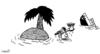 Cartoon: last tree (small) by Medi Belortaja tagged last,tree,environment,ax,cut,trees,island,robinson,crusoe