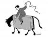 Cartoon: horse book (small) by Medi Belortaja tagged horse book
