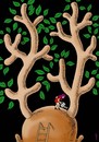 Cartoon: love for the trees (small) by Medi Belortaja tagged love,for,the,trees