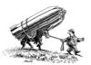 Cartoon: missiles and poverty (small) by Medi Belortaja tagged missiles,poverty,military,theft,weapon,traffic