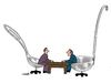 Cartoon: negotiations for the food (small) by Medi Belortaja tagged negotiations food meat spoon scoop