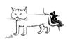 Cartoon: new best friends (small) by Medi Belortaja tagged friends,mouse,cat,chair,tail