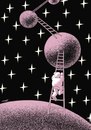 Cartoon: planet explorations (small) by Medi Belortaja tagged planet,astronaut,exploration,discovery