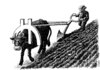 Cartoon: plowing (small) by Medi Belortaja tagged plowing,euro,bull,financial,crisis