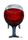 Cartoon: poor glass (small) by Medi Belortaja tagged poor,glass,wine,alcohol,man,drinker,christmas,poverty,financial,crisis