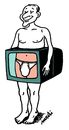 Cartoon: publicity panties (small) by Medi Belortaja tagged publicity,panties,tv