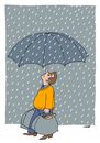 Cartoon: rain days (small) by Medi Belortaja tagged rain raining umbrella nose shopping
