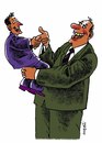 Cartoon: shaking hands (small) by Medi Belortaja tagged shaking,hands,tutelage,friendship,bussines