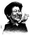 Cartoon: Shirin Ebadi (small) by Medi Belortaja tagged shirin ebadi nobel peace winner 2003