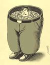 Cartoon: sinking (small) by Medi Belortaja tagged sinking,panties,water,suicide
