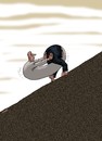 Cartoon: sisyphus (small) by Medi Belortaja tagged sisyphus,man,boulder,stone,poor,ass,poverty,failure,buttocks,push,suffering,humor