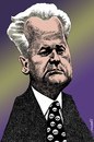 Cartoon: Slobodan Milosevic (small) by Medi Belortaja tagged slobodan,milosevic