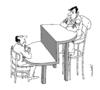 Cartoon: interlocutor of unequal (small) by Medi Belortaja tagged interlocutor,unequal,rounded,table,negotiations