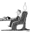 Cartoon: candle chair (small) by Medi Belortaja tagged candle,chair,press,conference