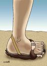 Cartoon: slippers (small) by Medi Belortaja tagged slippers humiliation servant leg