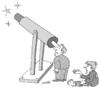 Cartoon: science and poverty (small) by Medi Belortaja tagged astronomy,telescope,poverty