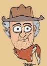Cartoon: cowboy from the kitchen wall (small) by damirell tagged damirell,dama,dalaydama,cowboy,outlaw