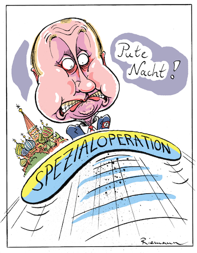 Cartoon: Bumerang (medium) by Riemann tagged wladimir,bloody,putin,pute,war,russia,invading,ucraine,criminal,russland,kreml,krieg,überfall,auf,ukraine,special,operation,spezialoperation,kriegsverbrecher,bumerang,boomerang,offensive,cartoon,george,riemann,wladimir,bloody,putin,pute,war,russia,invading,ucraine,criminal,russland,kreml,krieg,überfall,auf,ukraine,special,operation,spezialoperation,kriegsverbrecher,bumerang,boomerang,offensive,cartoon,george,riemann