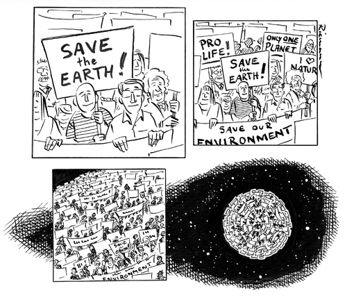 Cartoon: Dilemma (medium) by Riemann tagged world,planet,earth,overpopulation,environment,nature,welt,erde,überbevölkerung,natur,umwelt,klima,erde,natur,welt,überbevölkerung,umwelt,klima,bevölkerung,menschen,population