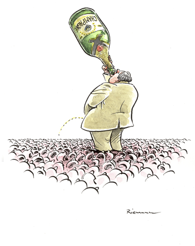 Cartoon: Trickle Down Effect (medium) by Riemann tagged trickle,down,effect,finances,rich,poor,economy,politics,manager,big,business,wirtschaft,reich,arm,oberschicht,luxus,reich,reichtum,arm,armut,champagner,sekt,volk,manager,arbeit,job,politiker,wirtschaft