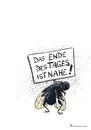 Cartoon: Eintagsfliege (small) by Riemann tagged fliege,weltuntergang,ende,der,welt,leben,insekten,fly,insect,doomsday,end,of,world