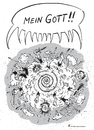 Cartoon: My God !! (small) by Riemann tagged gott,religion,god,glauben,fanatismus,krieg,hass,welt,war,hate,fanatism,fundamentalist,world,neverending,endlos,mord,totschlag,cartoon,george,riemann