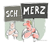 Cartoon: Sch_Merz (small) by Riemann tagged merz,cdu,csu,afd,brandmauer,wahlkampf,2025,rechts,weidel,rechtsextrem,bundestag,immigranten,cartoon,george,riemann