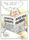 Cartoon: Umverteilung (small) by Riemann tagged staat,steuern,wirtschaft,finanziers,government,tax,banken,banks,investors,milliardäre,billionaires,staatsschulden,money,geld