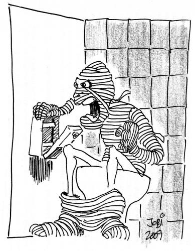 Cartoon: The Mummy (medium) by jobi_ tagged mummy