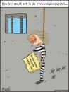 Cartoon: woman prison (small) by barent tagged prison woman 