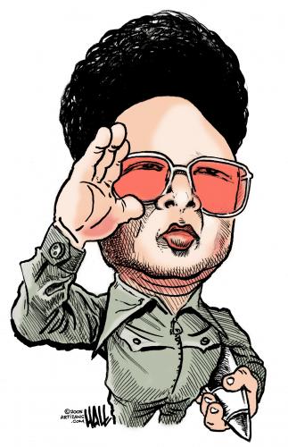 Cartoon: Another Kim Jong Il caricature (medium) by halltoons tagged kim,jong,il,korea,communism