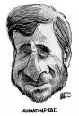 Cartoon: Mahmoud Ahmadinejad (small) by halltoons tagged mahmoud,ahmadinejad,iran,election,president,iranian