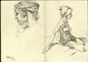 Cartoon: Moleskine Studies (small) by halltoons tagged female,girl,model,figure,drawing,sketch,pen
