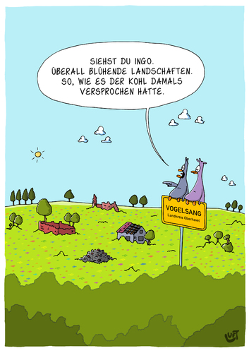 Cartoon: Blühende Landschaften (medium) by luftzone tagged thomas,luft,cartoon,lustig,blühende,landschaften,umwelt,natur,vögel,tiere,deutsche,einheit,deutschland,thomas,luft,cartoon,lustig,blühende,landschaften,umwelt,natur,vögel,tiere,deutsche,einheit,deutschland