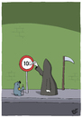 Cartoon: 100 (small) by luftzone tagged cartoon,thomas,luft,lustig,100,tod,verkehrsschild,sense,maulwurf