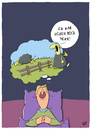 Cartoon: Einschlafen (small) by luftzone tagged cartoon,thomas,luft,lustig,schaf,bock,schlaf,einschlafen,zaun