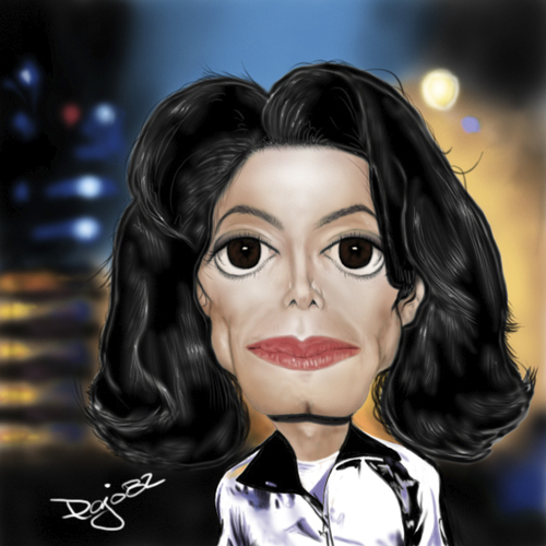 Cartoon: Michael Jackson (medium) by Pajo82 tagged michael,jackson