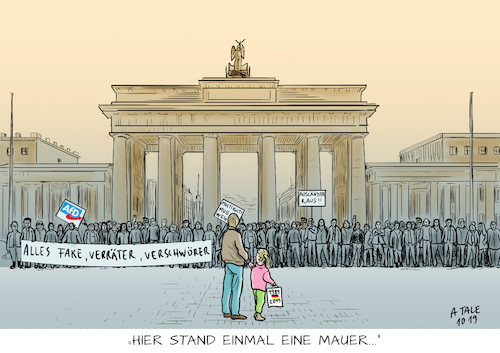 Cartoon: Neue Mauern (medium) by Ago tagged deutschland,tag,der,deutschen,einheit,dreißig,jahre,mauerfall,populismus,demokratie,defizit,extremismus,intoleranz,nationalismus,afd,abschottung,neue,mauern,berlin,brandenburger,tor,politik,karikatur,cartoon,pressezeichnung,illustration,tale,agostino,natale,deutschland,tag,der,deutschen,einheit,dreißig,jahre,mauerfall,populismus,demokratie,defizit,extremismus,intoleranz,nationalismus,afd,abschottung,neue,mauern,berlin,brandenburger,tor,politik,karikatur,cartoon,pressezeichnung,illustration,tale,agostino,natale