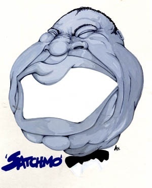 Cartoon: Louis Armstrong (medium) by Andyp57 tagged caricature,gouache