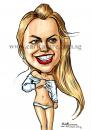 Cartoon: Caricature of Britney Spears (small) by jit tagged celebrity caricature britney spears