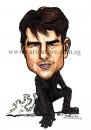 Cartoon: Celebrity caricature Tom Cruise (small) by jit tagged celebrity caricature tom cruise