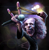 Cartoon: Ronnie James Dio (small) by besikdug tagged besikdug,caricature,georgia,besik,dugashvili