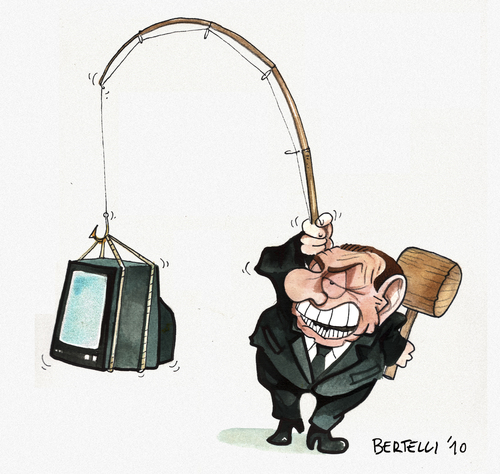 Cartoon: Berlusconi (medium) by matteo bertelli tagged berlusconi,bertelli,silvio berlusconi,karikatur,karikaturen,portrait,italien,politiker,silvio,berlusconi