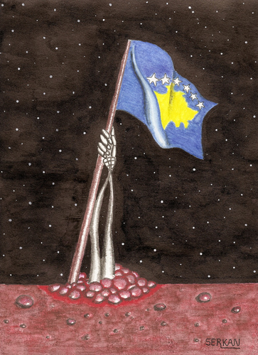 Cartoon: KOSOVO (medium) by serkan surek tagged surekcartoons