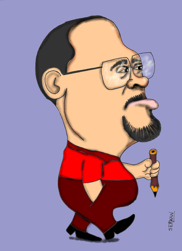 Cartoon: ORKUN BOZKURT (medium) by serkan surek tagged surekcartoons