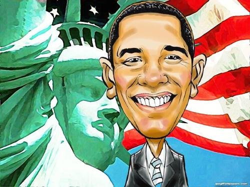 Cartoon: Obama caricature (medium) by boyd999 tagged caricature